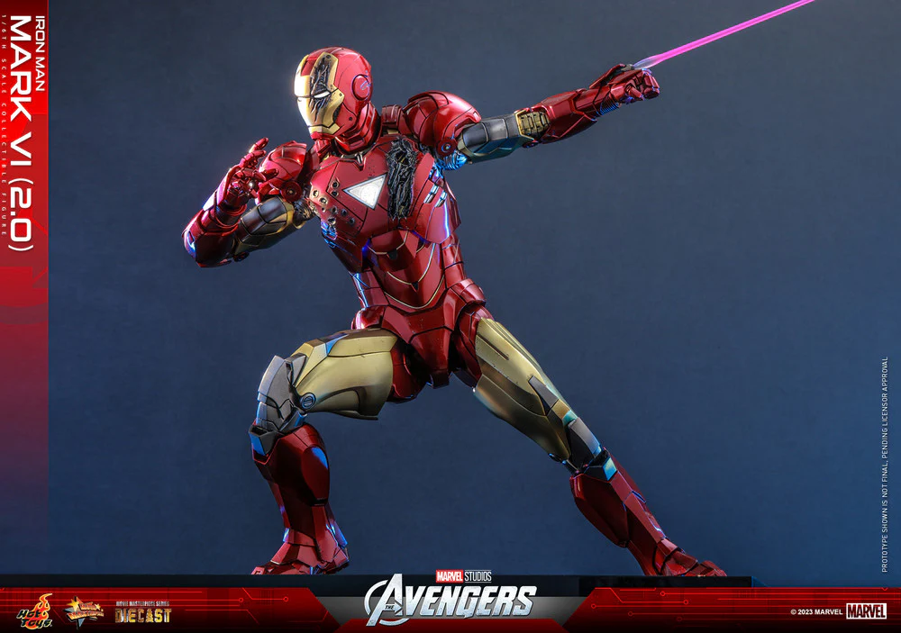 Preventa Figura Iron Man Mark VI (versión 2.0) - The Avengers marca Hot Toys MMS687D52 escala 1/6 - Image 14