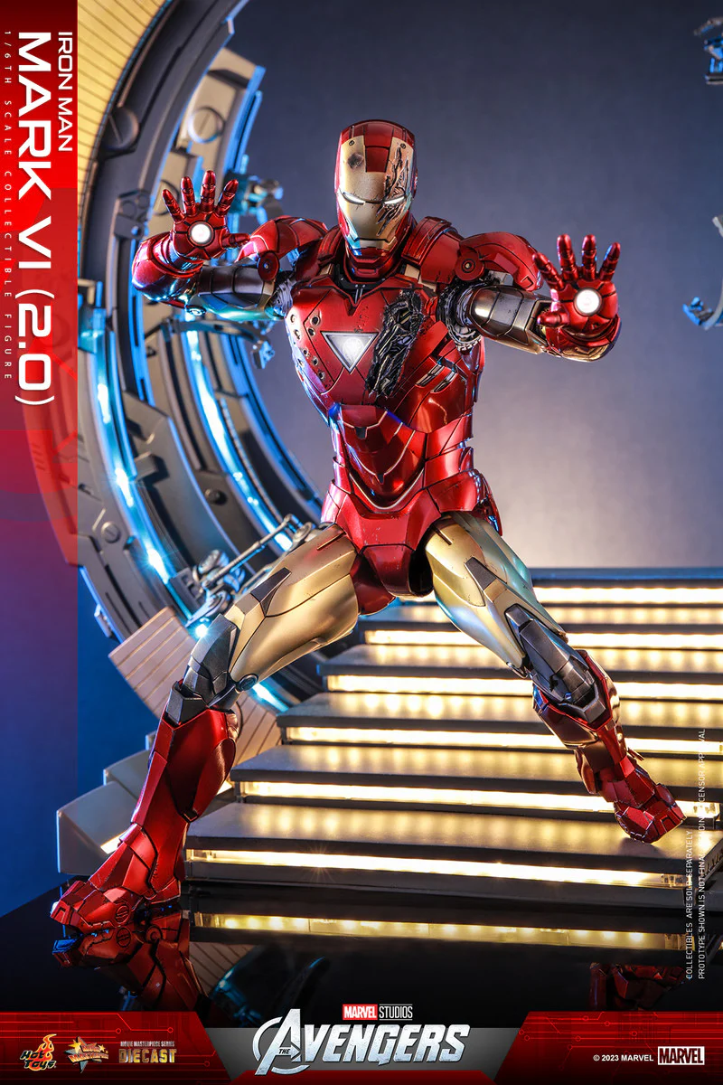 Preventa Figura Iron Man Mark VI (versión 2.0) - The Avengers marca Hot Toys MMS687D52 escala 1/6 - Image 2