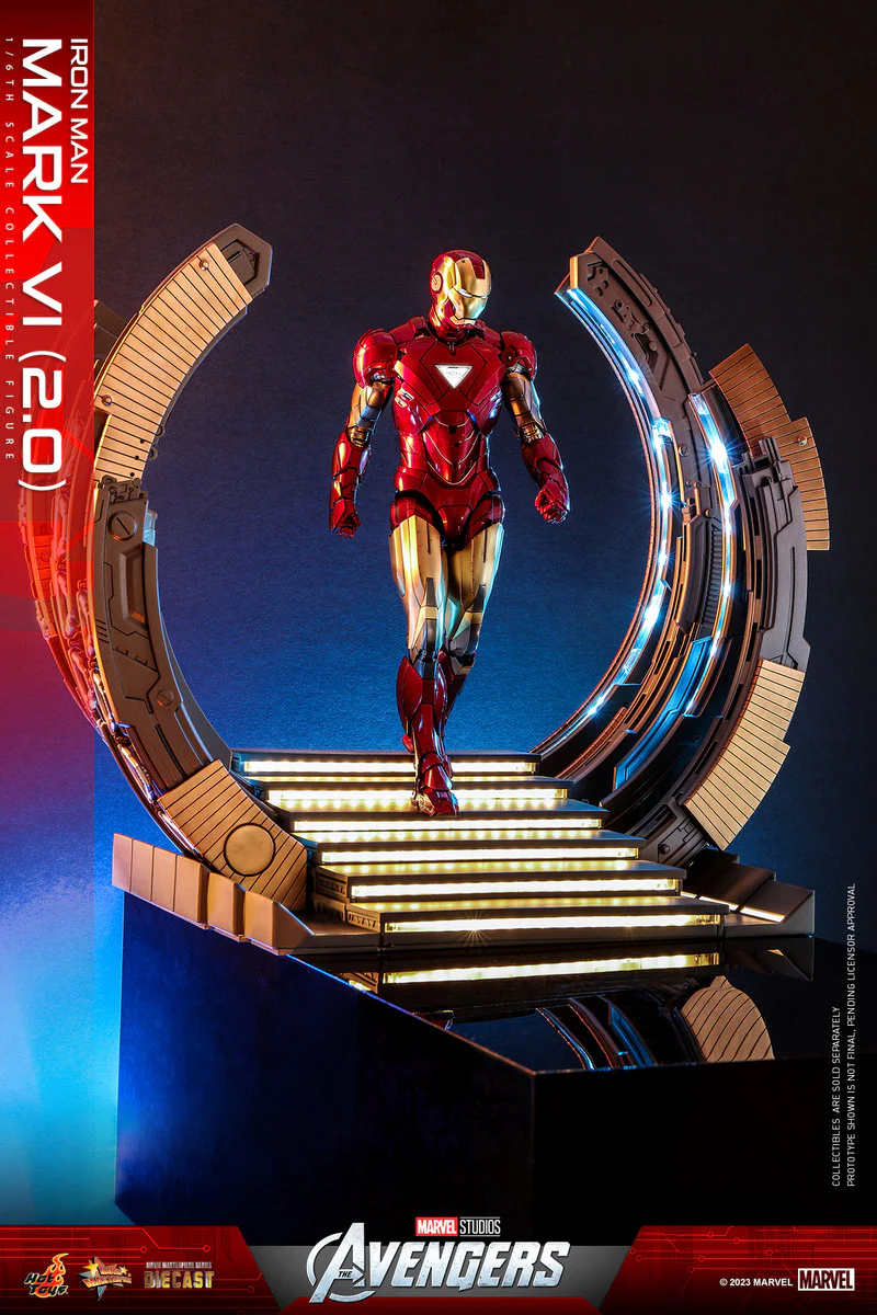 Preventa Figura Iron Man Mark VI (versión 2.0) - The Avengers marca Hot Toys MMS687D52 escala 1/6 - Image 4