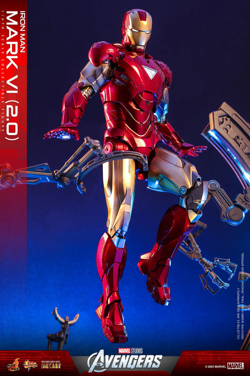 Preventa Figura Iron Man Mark VI (versión 2.0) - The Avengers marca Hot Toys MMS687D52 escala 1/6 - Image 5