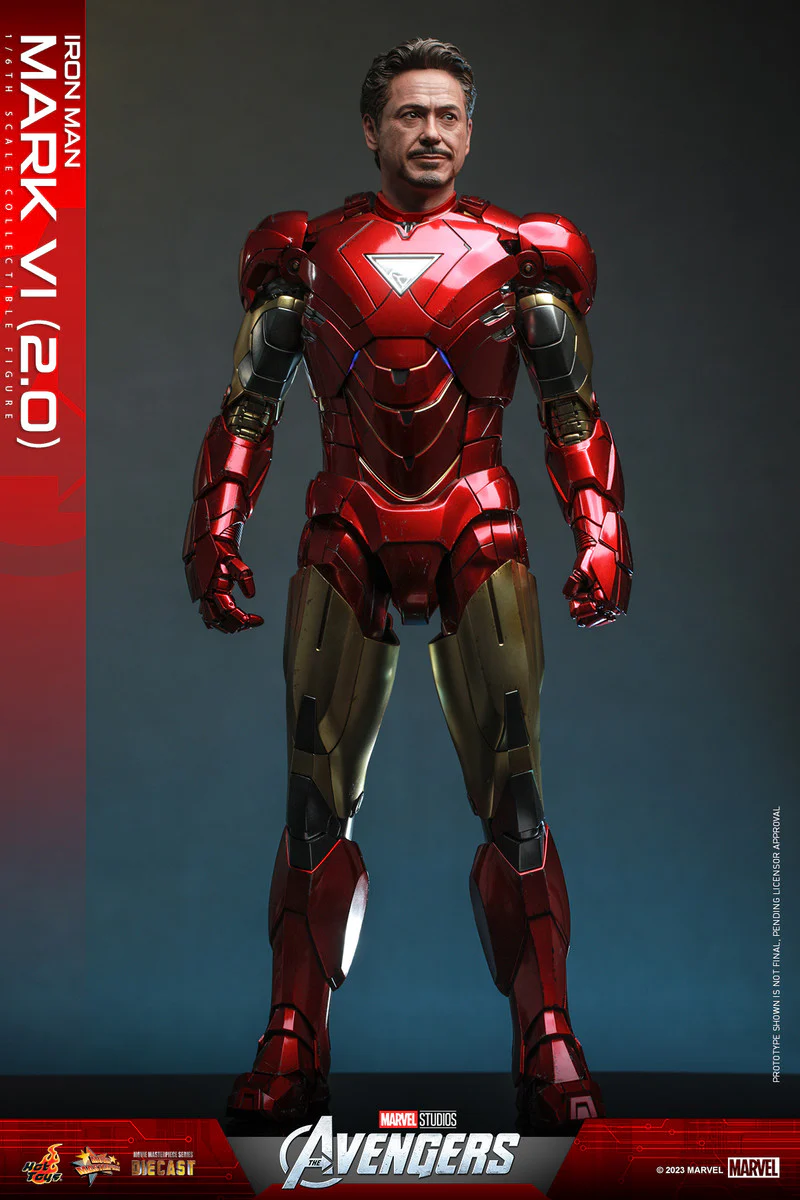 Preventa Figura Iron Man Mark VI (versión 2.0) - The Avengers marca Hot Toys MMS687D52 escala 1/6 - Image 6