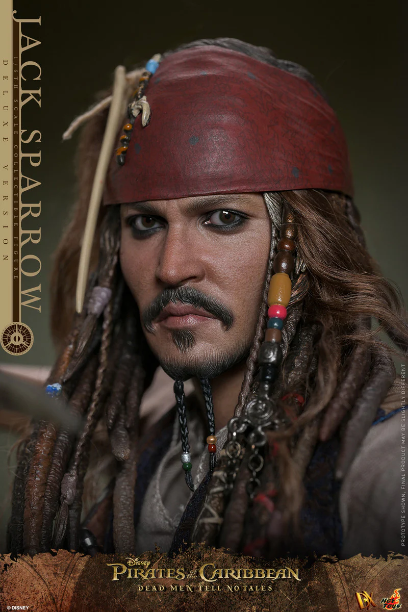 Preventa Figura Jack Sparrow (Deluxe Edition) - Pirates of the Caribbean: Dead Men Tell No Tales marca Hot Toys DX38 escala 1/6 - Image 5