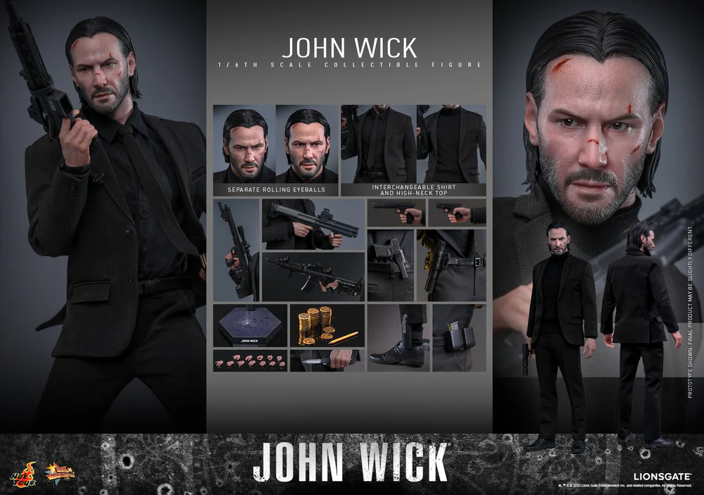 Preventa Figura JOHN WICK - John Wick marca Hot Toys MMS832 escala 1/6 - Image 22
