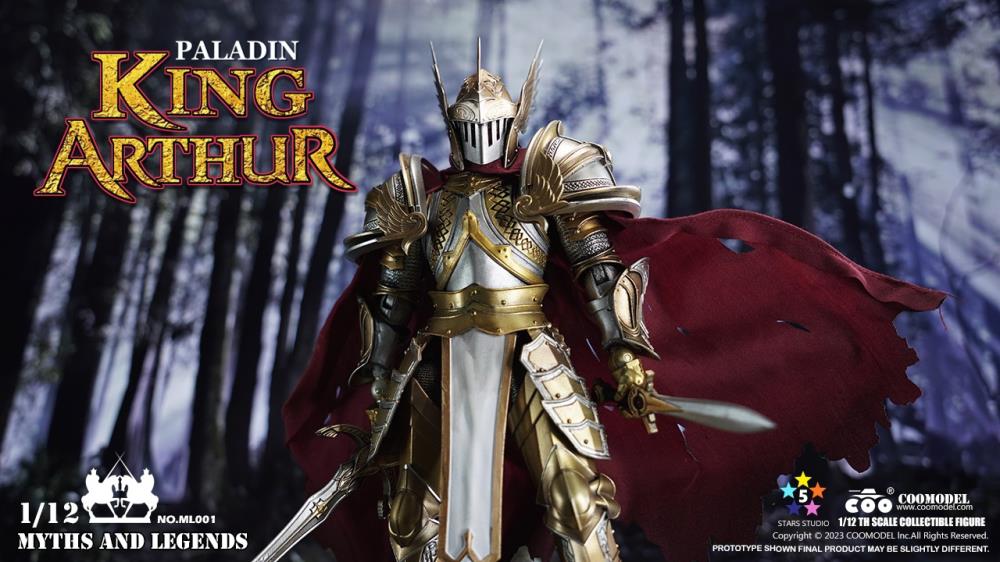Preventa Figura Paladin King Arthur - Myths and Legends marca COOModel ML001 escala pequeña 1/12 - Image 9