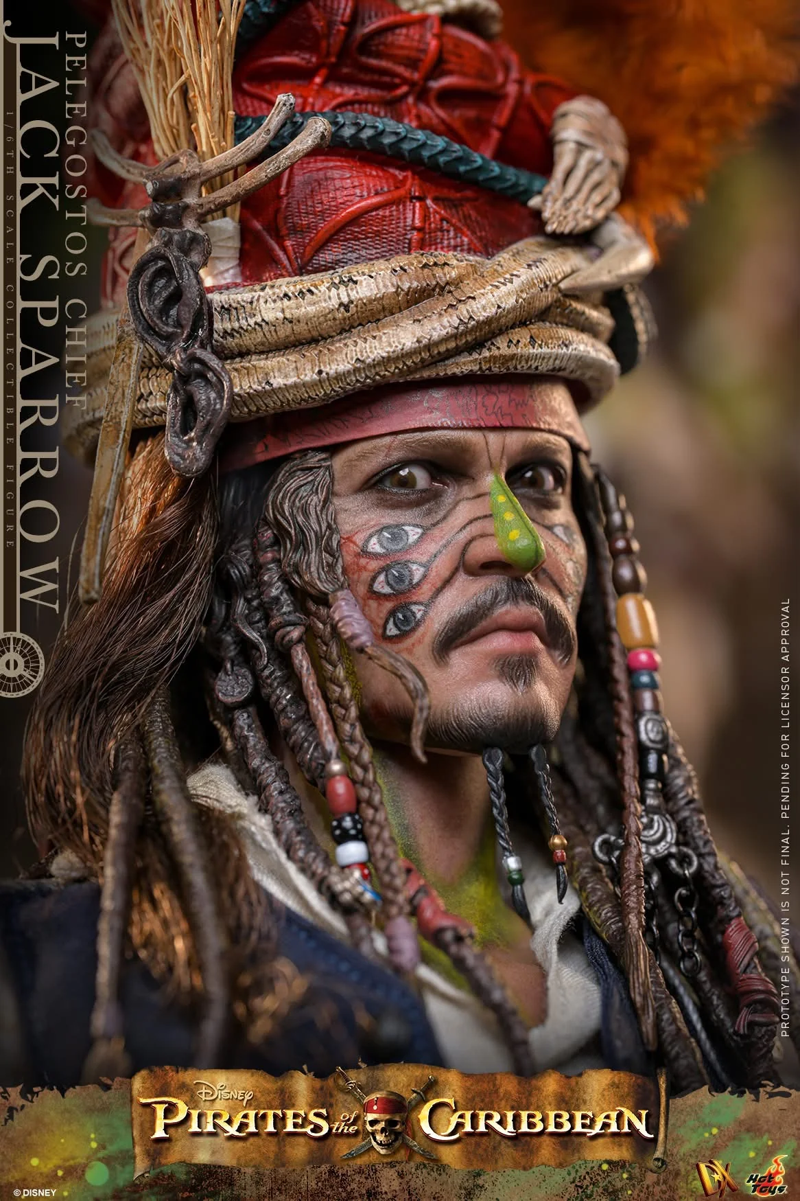 Preventa Figura Pelegostos Chief Jack Sparrow - Pirates of the Caribbean: Dead Man's Chest marca Hot Toys DX48 escala 1/6