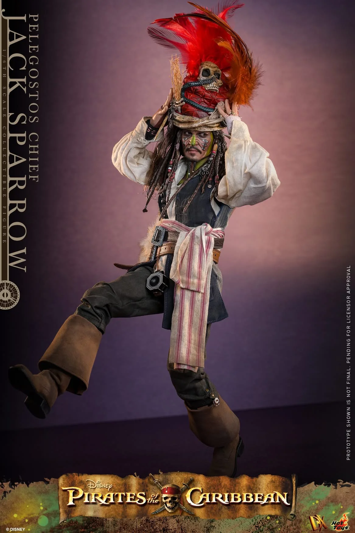 Preventa Figura Pelegostos Chief Jack Sparrow - Pirates of the Caribbean: Dead Man's Chest marca Hot Toys DX48 escala 1/6 - Image 10