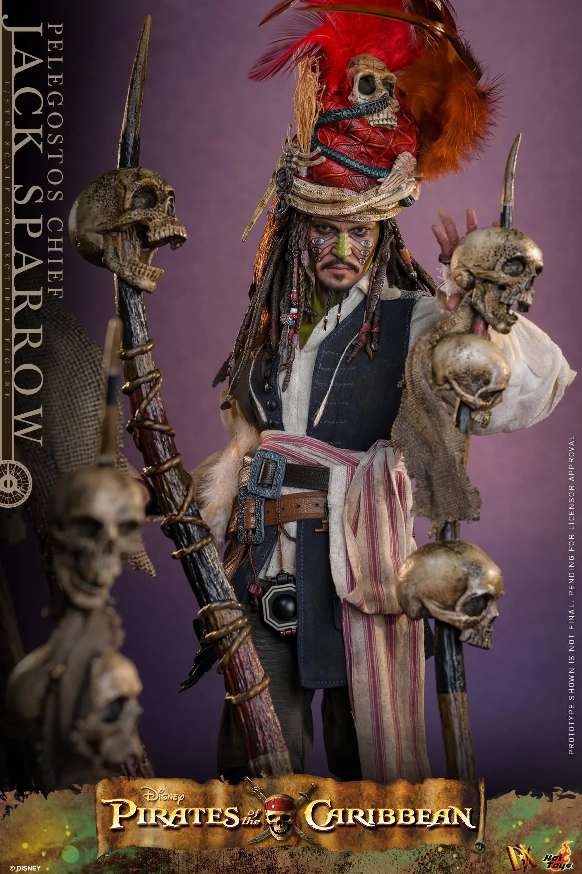 Preventa Figura Pelegostos Chief Jack Sparrow - Pirates of the Caribbean: Dead Man's Chest marca Hot Toys DX48 escala 1/6 - Image 11