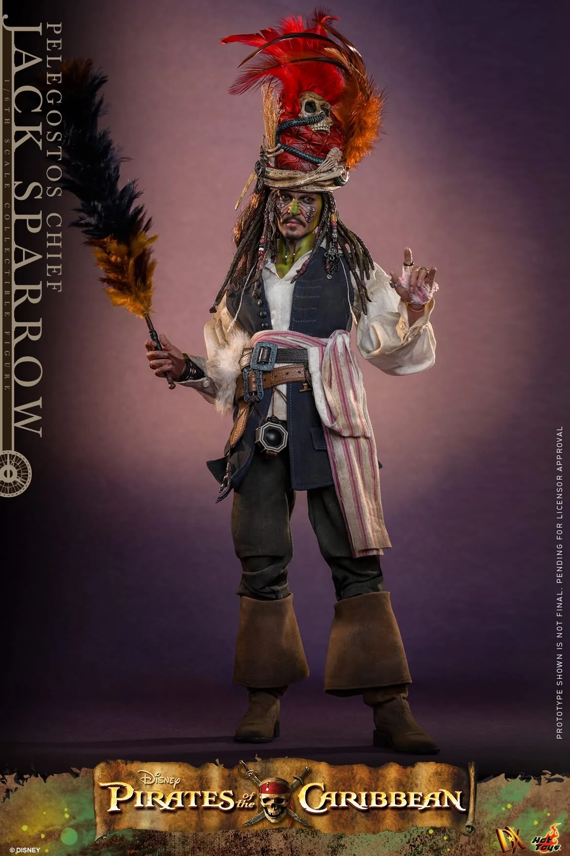 Preventa Figura Pelegostos Chief Jack Sparrow - Pirates of the Caribbean: Dead Man's Chest marca Hot Toys DX48 escala 1/6 - Image 13