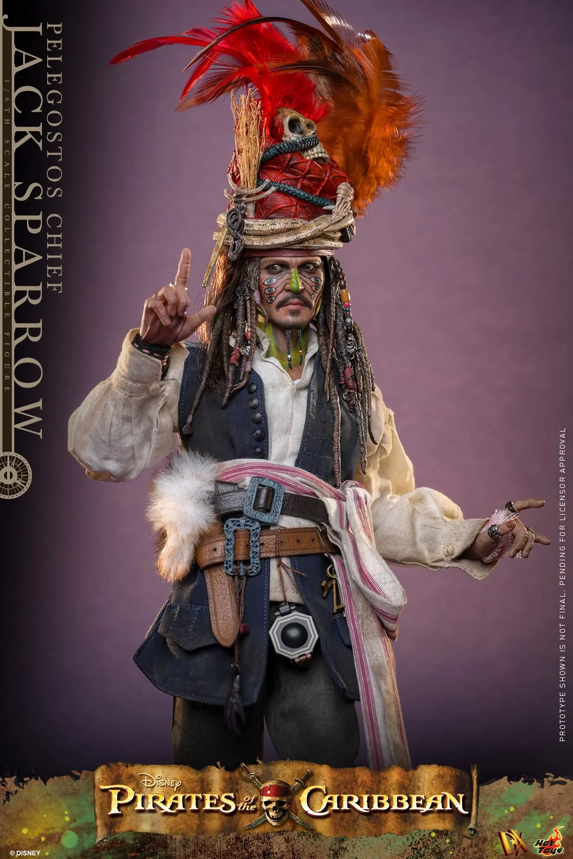 Preventa Figura Pelegostos Chief Jack Sparrow - Pirates of the Caribbean: Dead Man's Chest marca Hot Toys DX48 escala 1/6 - Image 14