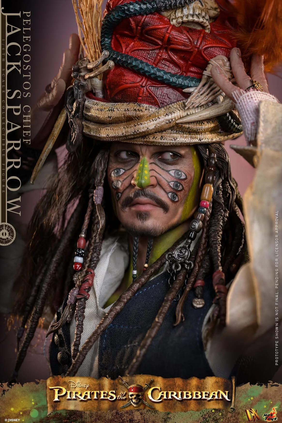 Preventa Figura Pelegostos Chief Jack Sparrow - Pirates of the Caribbean: Dead Man's Chest marca Hot Toys DX48 escala 1/6 - Image 15