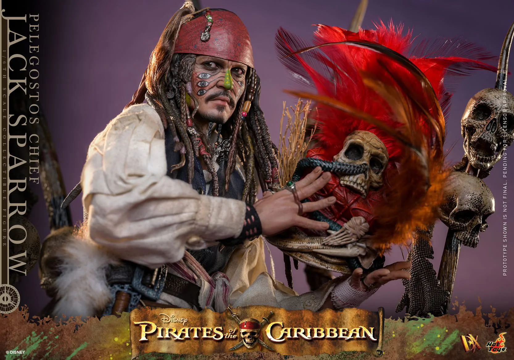 Preventa Figura Pelegostos Chief Jack Sparrow - Pirates of the Caribbean: Dead Man's Chest marca Hot Toys DX48 escala 1/6 - Image 16