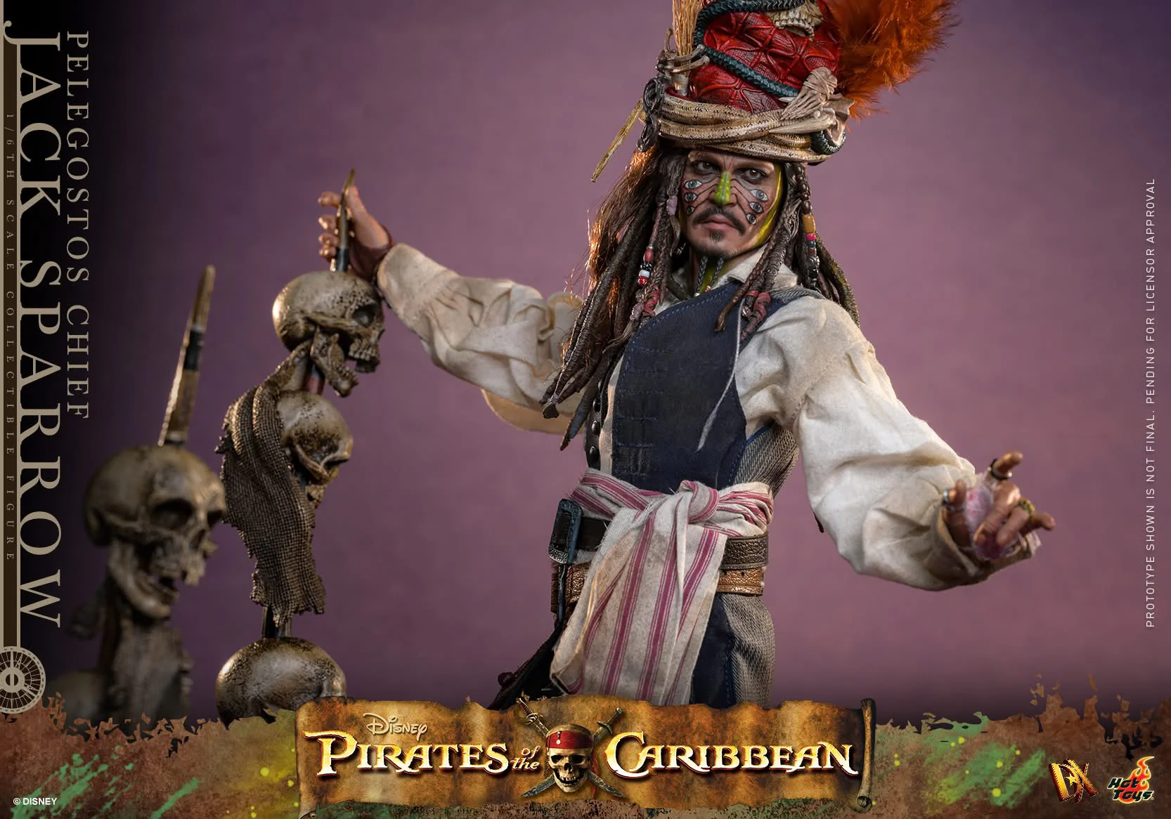 Preventa Figura Pelegostos Chief Jack Sparrow - Pirates of the Caribbean: Dead Man's Chest marca Hot Toys DX48 escala 1/6 - Image 17
