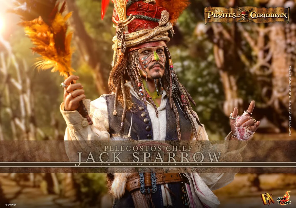 Preventa Figura Pelegostos Chief Jack Sparrow - Pirates of the Caribbean: Dead Man's Chest marca Hot Toys DX48 escala 1/6 - Image 2
