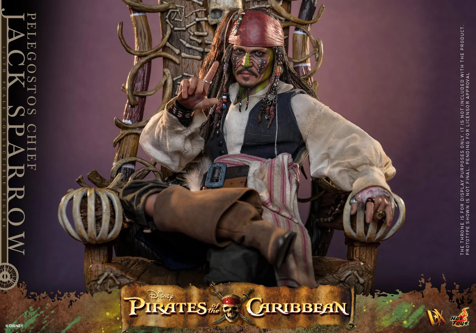 Preventa Figura Pelegostos Chief Jack Sparrow - Pirates of the Caribbean: Dead Man's Chest marca Hot Toys DX48 escala 1/6 - Image 3