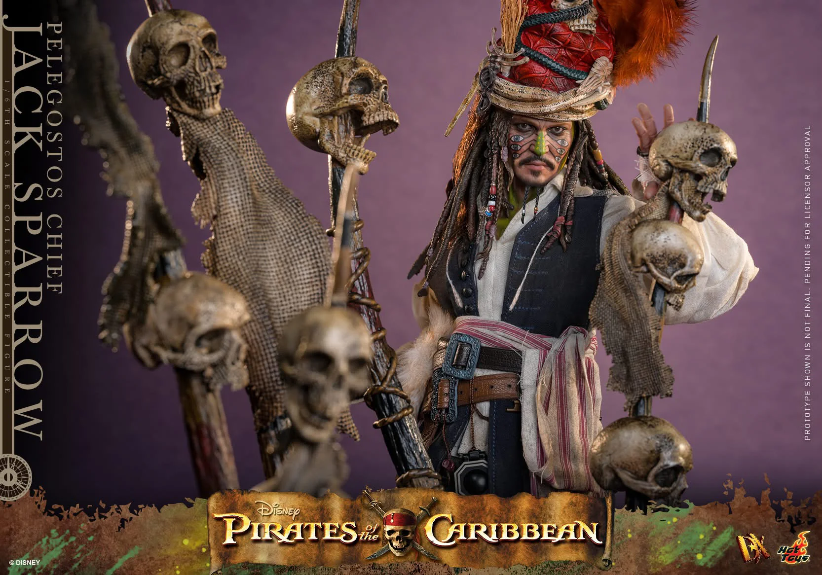 Preventa Figura Pelegostos Chief Jack Sparrow - Pirates of the Caribbean: Dead Man's Chest marca Hot Toys DX48 escala 1/6 - Image 5