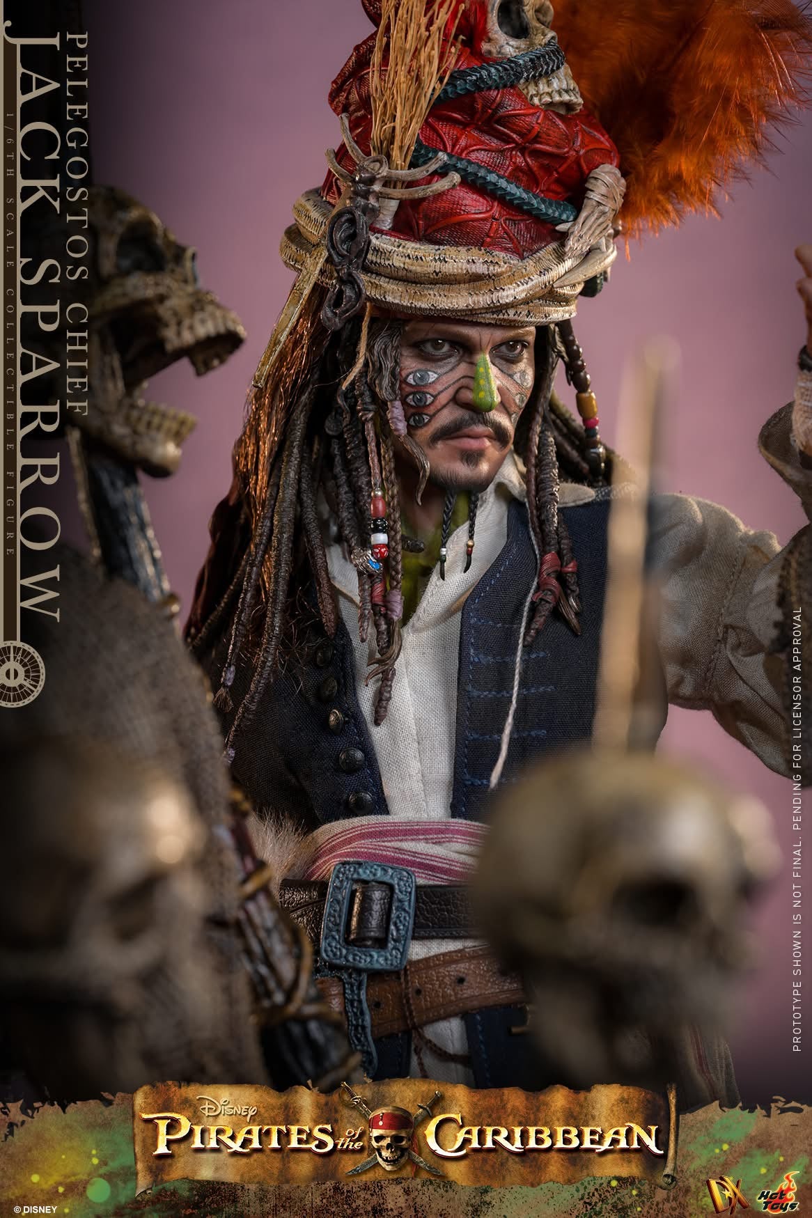 Preventa Figura Pelegostos Chief Jack Sparrow - Pirates of the Caribbean: Dead Man's Chest marca Hot Toys DX48 escala 1/6 - Image 6