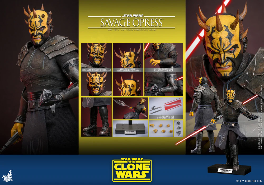Preventa Figura Savage Opress - Star Wars: The Clone Wars™ marca Hot Toys TMS136 escala 1/6 - Image 11