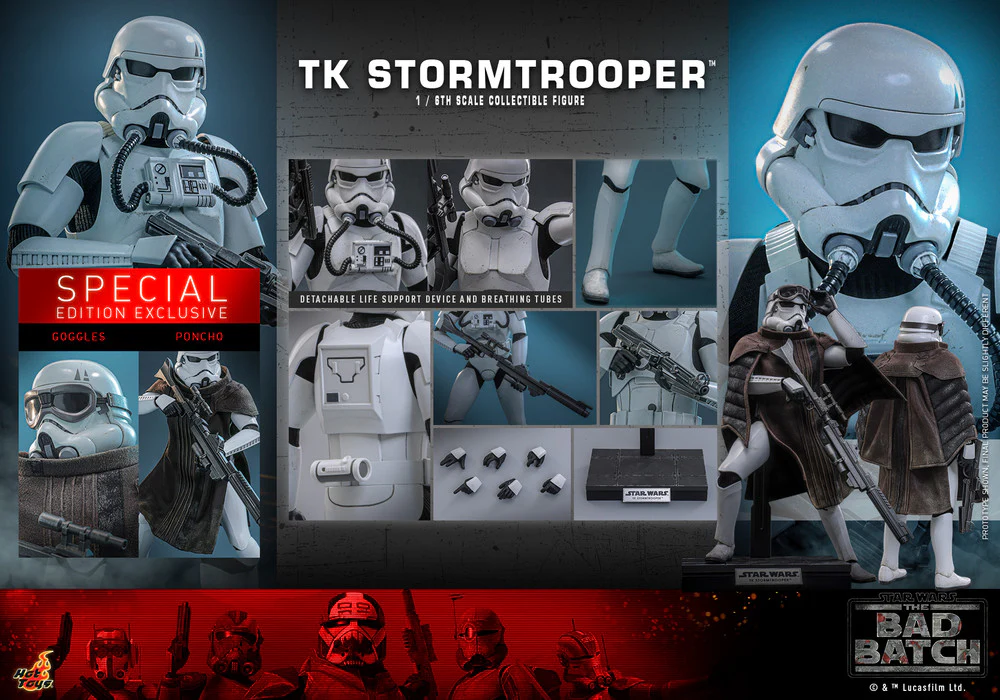 Preventa Figura TK Stormtrooper (Special Edition) - Star Wars: The Bad Batch marca Hot Toys TMS175B escala 1/6 - Image 17